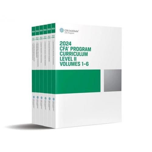 CFA Institute - 2024 CFA Program Curriculum Level II Box Set