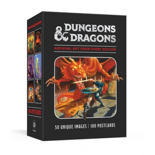 Official Dungeons & Dragons Licensed - Dungeons & Dragons 100 Postcards: Archival Art from Every Edition