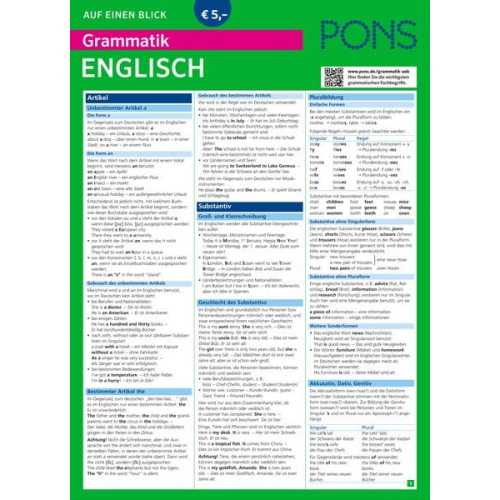 PONS Grammatik auf einen Blick Englisch