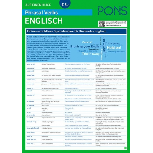 Sheila McBride - PONS Phrasal Verbs auf einen Blick