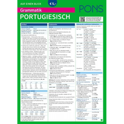 Maria do Carmo Massoni - PONS Grammatik auf einen Blick Portugiesisch