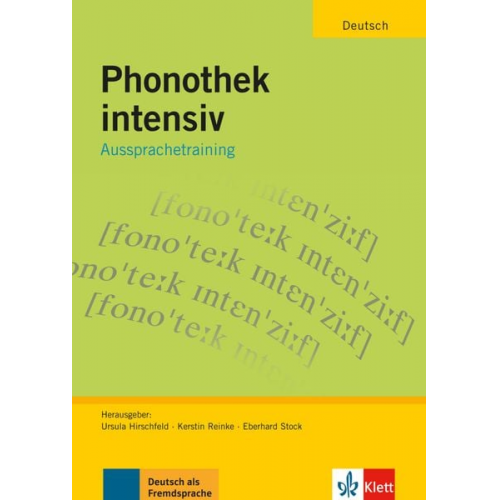 Ursula Hirschfeld Christian Kessler Barbara Langhoff Kerstin Reinke Annemargret Sarnow - Phonothek intensiv - Arbeitsbuch