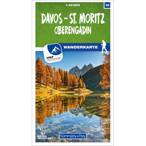 Davos - St. Moritz / Oberengadin 36 Wanderkarte 1:40 000 matt laminiert
