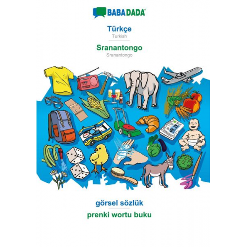 Babadada GmbH - BABADADA black-and-white, Türkçe - Sranantongo, görsel sözlük - prenki wortu buku