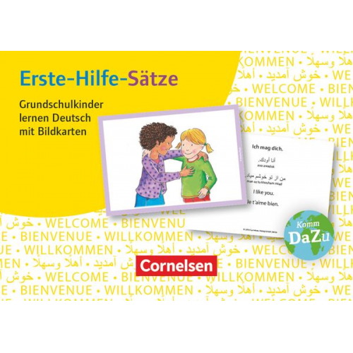 Deutsch lernen mit Fotokarten - Grundschule. Erste-Hilfe-Sätze