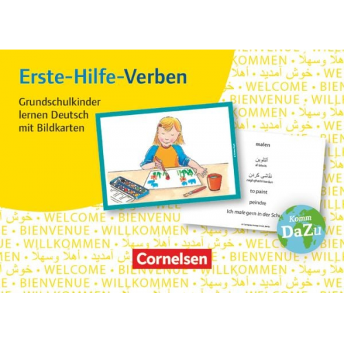 Deutsch lernen mit Fotokarten - Grundschule. Erste-Hilfe-Verben