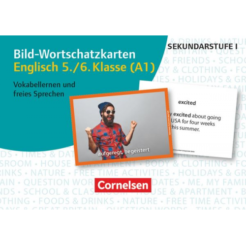 Ingrid Preedy - Bild-Wortschatzkarten Fremdsprachen Sekundarstufe I. Englisch Klasse 5/6 - Für Vokabellernen und freies Sprechen (Stufe A1)