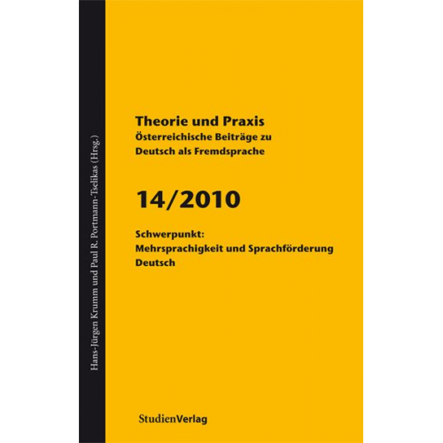 Theorie und Praxis - Österreichische Beiträge zu Deutsch als Fremdsprache 14/2010