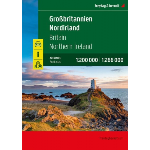 Großbritannien - Nordirland, Autoatlas 1:200.000 - 1:266.000, freytag & berndt