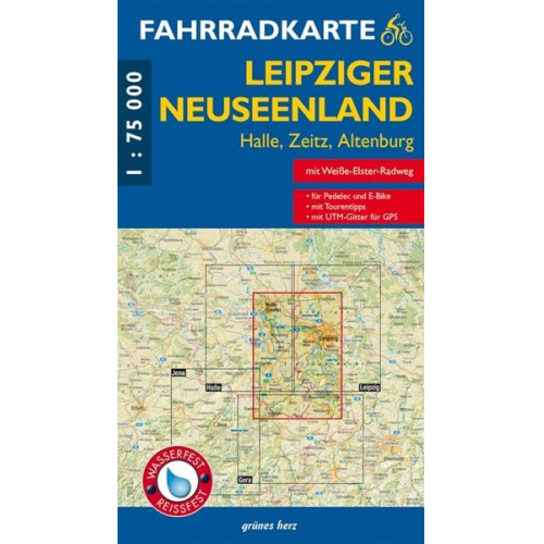 Fahrradkarte Leipziger Neuseenland 1:75.000