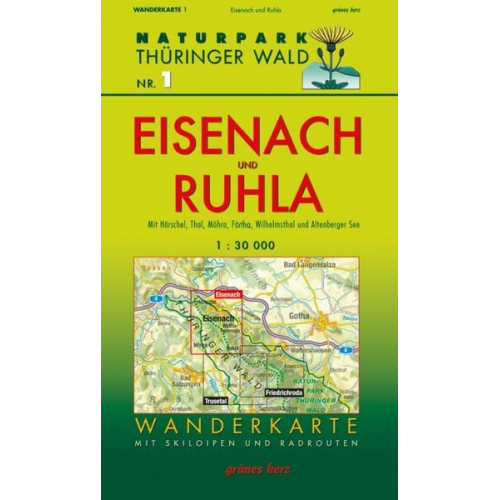 Wanderkarte Eisenach und Ruhla 1:30 000