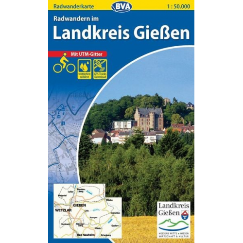Radwandern im Landkreis Gießen 1 : 50.000