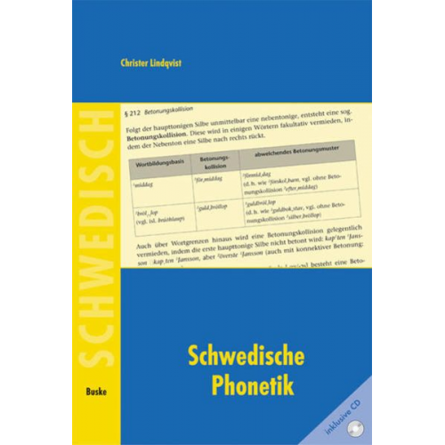 Christer Lindqvist - Schwedische Phonetik für Deutschsprachige. Mit CD