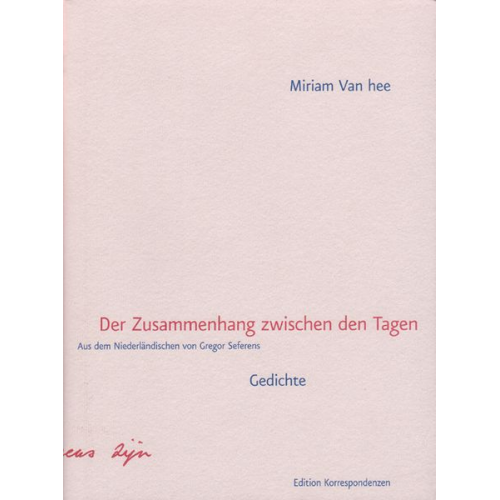 Miriam van Hee - Der Zusammenhang zwischen den Tagen