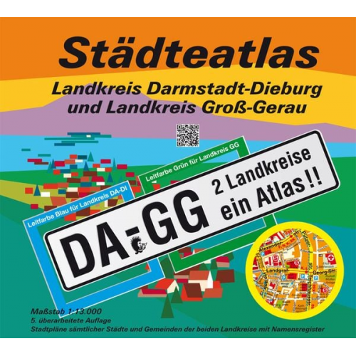 Michael Messer - Städteatlas Landkreis Darmstadt-Dieburg und Landkreis Groß-Gerau 1:13 000