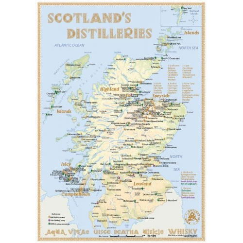 Rüdiger Jörg Hirst - Whisky Distilleries Scotland - Tasting Map