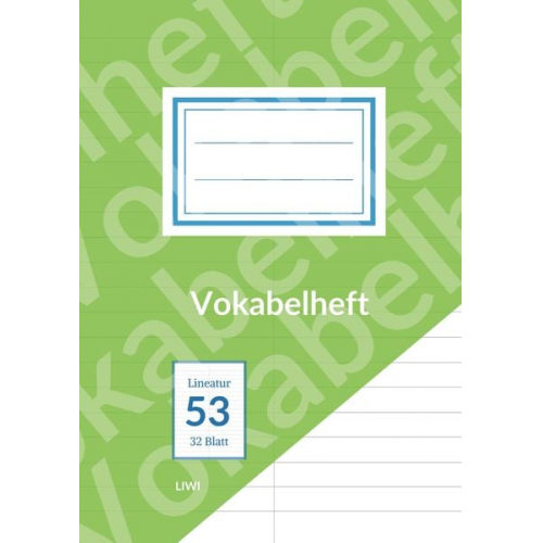 Vokabelheft A5 Vokabelheft Spalten Vokabelheft Lineatur 53 - Vokabelheft A5 liniert - Lineatur 53 - 2 Spalten - 32 Blatt -