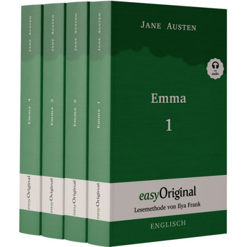 Jane Austen - Emma - Teile 1-4 (Buch + Audio-Online) - Lesemethode von Ilya Frank - Zweisprachige Ausgabe Englisch-Deutsch