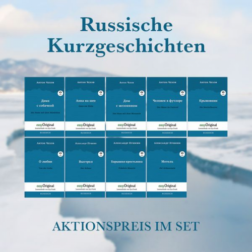 Anton Pawlowitsch Tschechow Alexander Puschkin - Russische Kurzgeschichten (mit kostenlosem Audio-Download-Link)