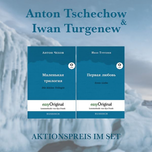 Anton Pawlowitsch Tschechow Iwan Turgenew - Anton Tschechow & Iwan Turgenew Hardcover (Bücher + Audio-Online) - Lesemethode von Ilya Frank