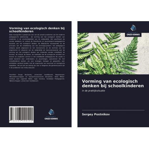 Sergey Postnikov - Vorming van ecologisch denken bij schoolkinderen