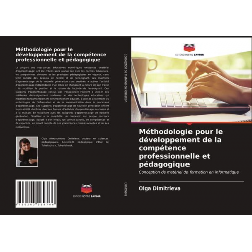 Olga Dimitrieva - Méthodologie pour le développement de la compétence professionnelle et pédagogique