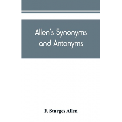 F. Sturges Allen - Allen's synonyms and antonyms