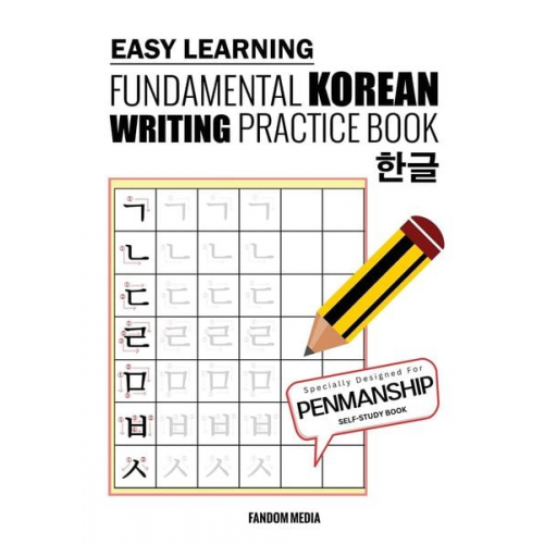 Fandom Media - Easy Learning Fundamental Korean Writing Practice Book