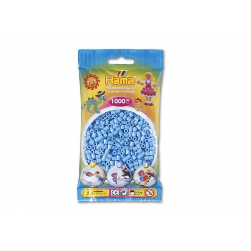 Hama Perlen pastell blau, 1000 Stück