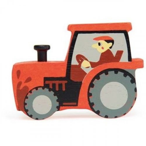 Tender leaf Toys - Holztier Traktor