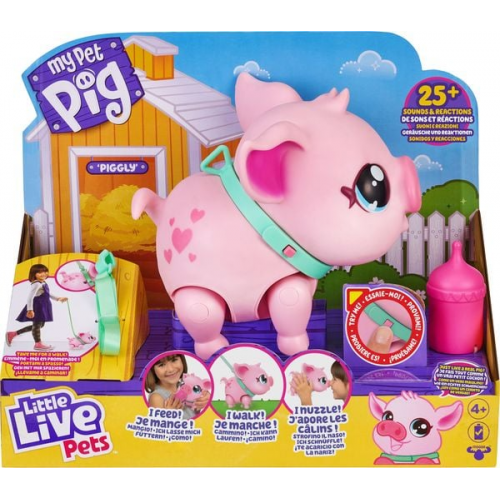 MooseToys - Little Live Pets - My Pet Pig: Schweinchen Piggly