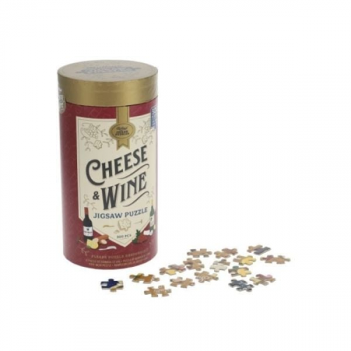 Cheese + Wine 500 Piece Jigsaw Puzzle