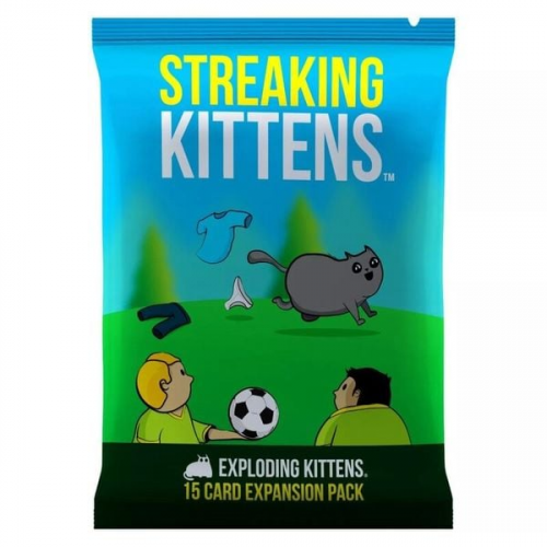 Asmodee EXKD0006 - Exploding Kittens, Streaking Kittens, Quizspiel, Kartenspiel