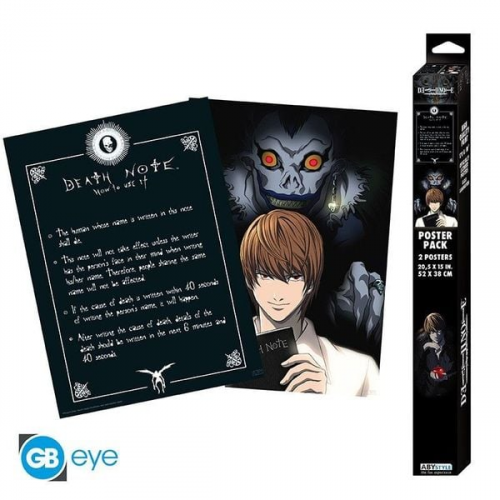 DEATH NOTE Set 2 Chibi Posters - Light & Death Note (52x38)