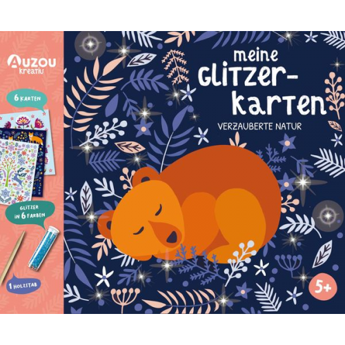 Auzou - Meine Glitzerkarten - Verzauberte Natur