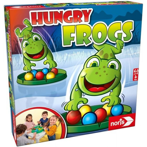 Noris 606061859 - Hungry Frogs, Reaktionsspiel