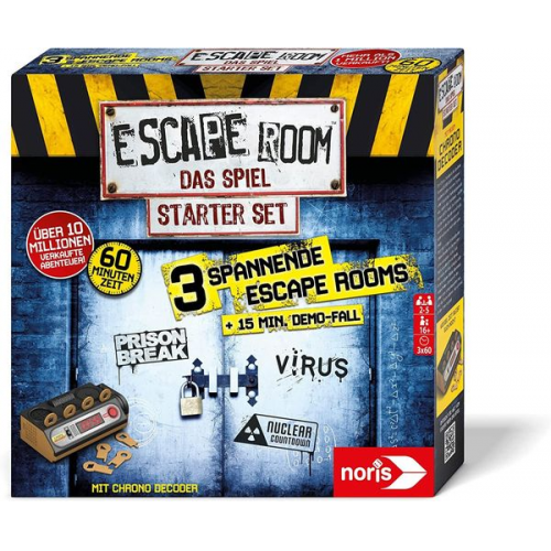 Noris 606102034 - Escape Room Das Spiel Starter Set, 3 spannende Escape Rooms