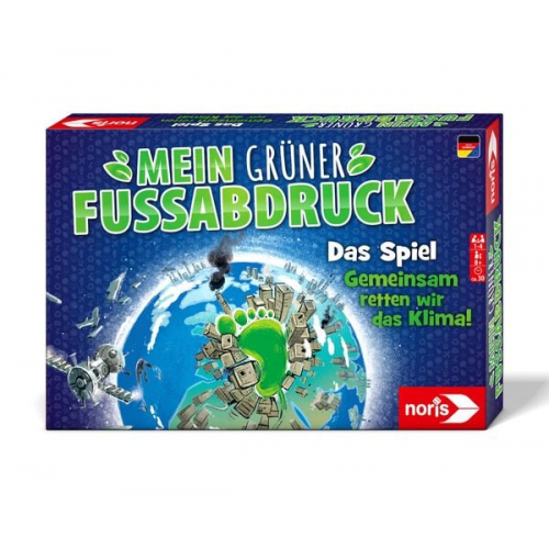 Noris 606012030 - Mein grüner Fußabdruck - Das Spiel, Gemeinsam reten wir das Klima! Familienspiel