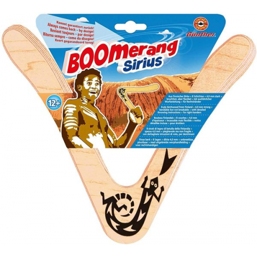 Boomerang Sirius aus Holz 25cm