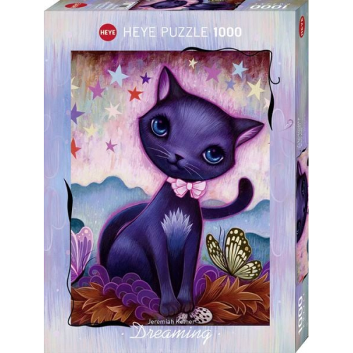 Heye - Standardpuzzle 1000 Teile - Dreaming Black Kitty