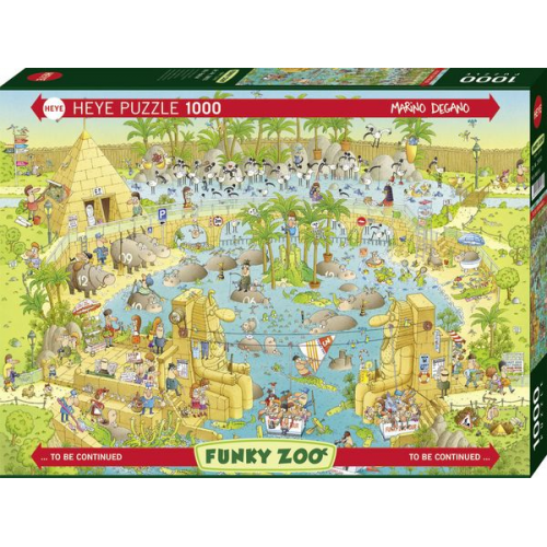 Heye - Standardpuzzle 1000 Teile - Degano Zoo Nile Habitat