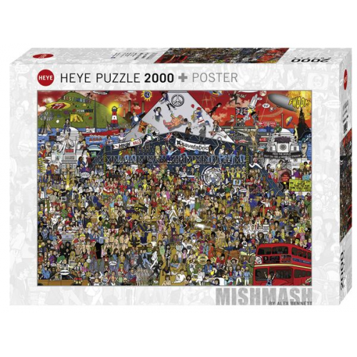 Heye - Standardpuzzle - British Music History 2000 Teile