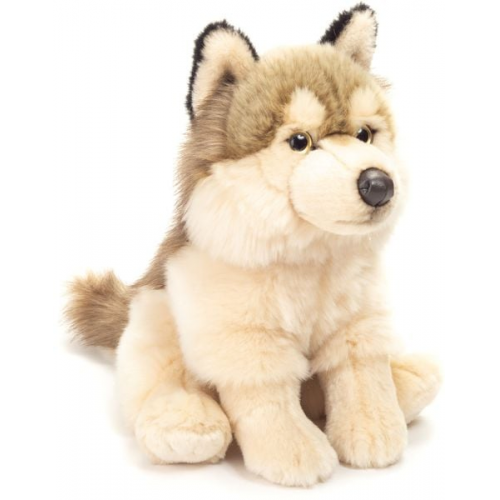 Teddy-Hermann - Wolf sitzend, 29 cm