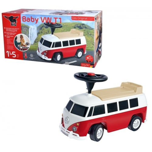 BIG 800055320 - BIG Bobby Car Baby VW T1, Rutscher Fahrzeug