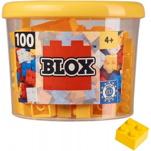 Simba 104114110 - Blox, 100 gelbe Bausteine