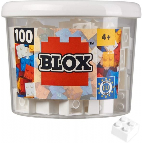 Simba 104114113 - Blox, 100 weiße Bausteine