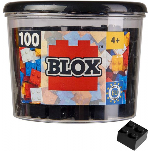 Simba 104114114 - Blox, 100 schwarze Bausteine