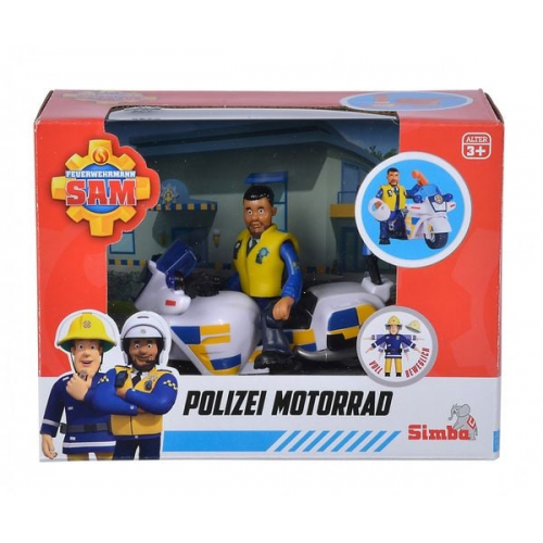 Simba - Sam Polizei Motorrad mit Figur