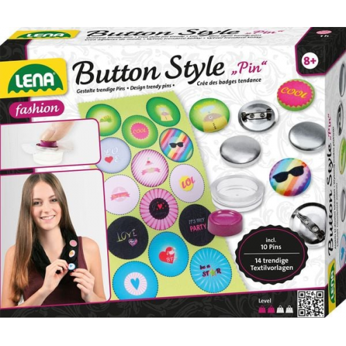 Lena - Button style Pin