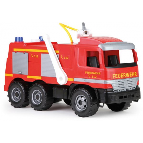 Lena - GIGA Trucks Feuerwehr Modell Actros mit Aufklebern, Versandkarton